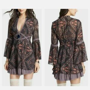 Free People boho Paisley dress size 6